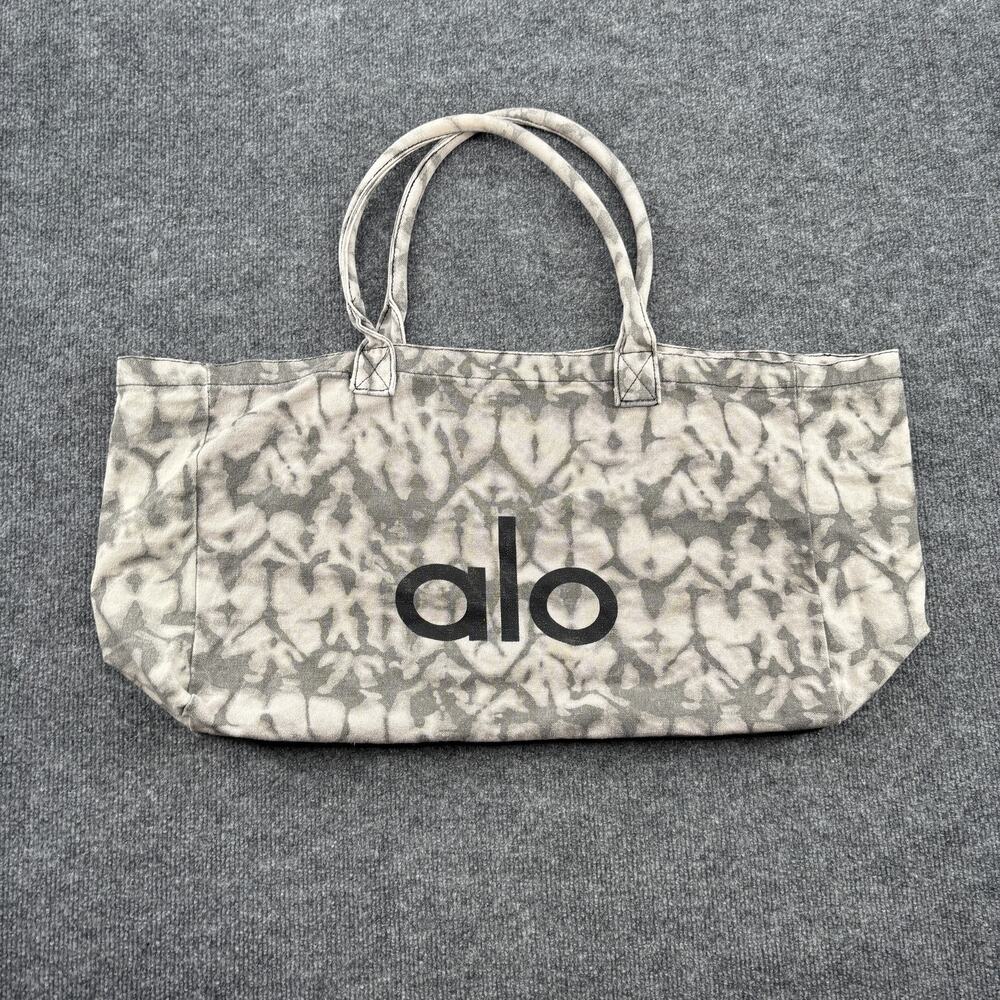 Alo Yoga Tie Dye Oversized Cotton Canvas Large Tote Bag - Picture 3 of 14